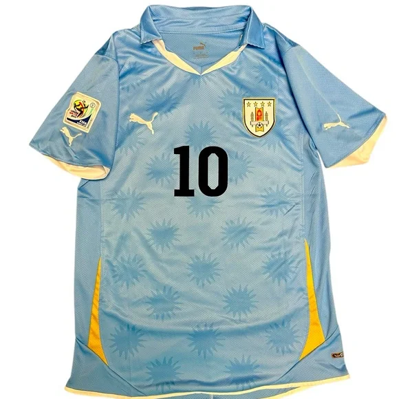 2010 World Cup Uruguay home kit. Diego Forlan soccer football jersey. NWT - Picture 1 of 2
